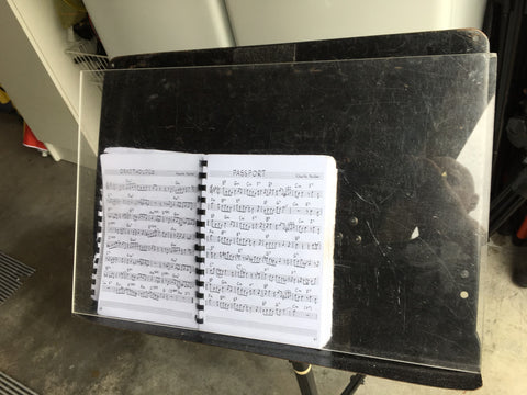 PMM clear perspex music stand sheets
