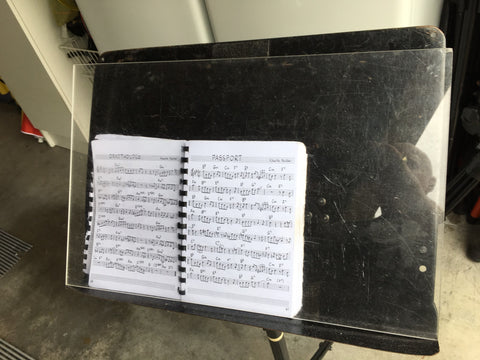 PMM clear perspex music stand sheets - Pete McGregor Music