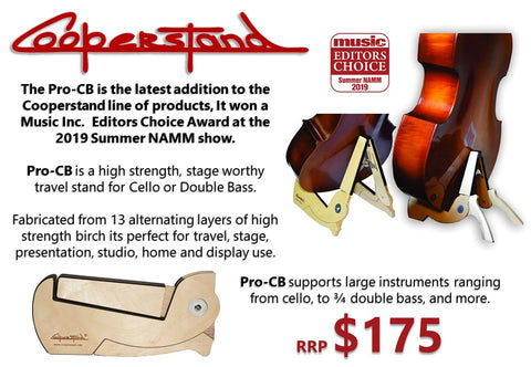 Cooperstand Pro-CB - stand for Double Bass or Cello - Pete McGregor Music